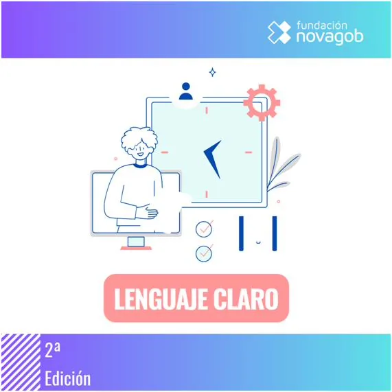 Banner promocional del curso de lenguaje claro aplicado a la Administración pública organizado por NovaGob e INAP