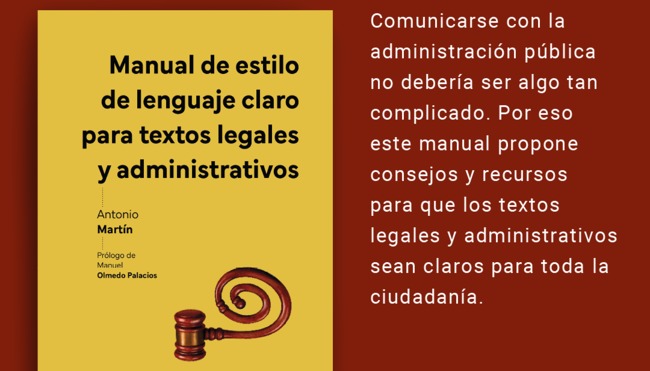 Imagen institucional de la presentación del Manual de estilo de lenguaje claro para textos legales y administrativos del ICAV.