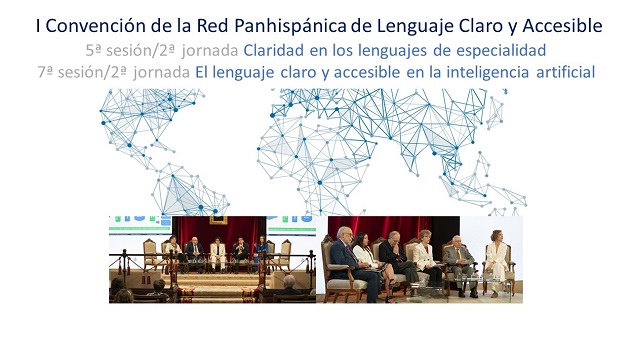 Imagen institucional de la Real Academia Española relacionada con las jornadas sobre lenguaje claro, accesible e inteligencia artificial.