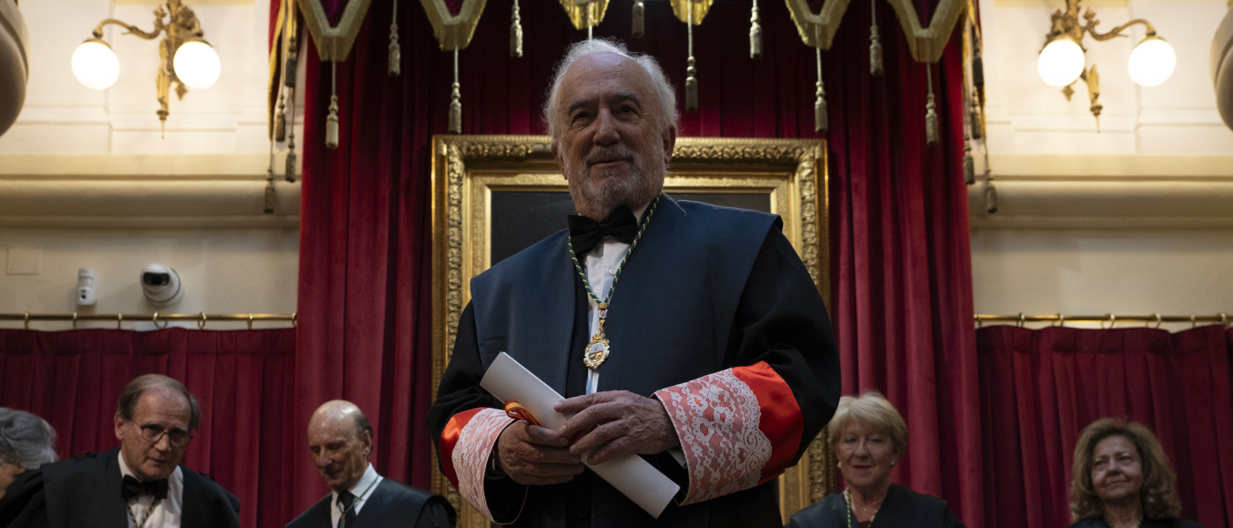 Santiago Muñoz Machado durante el acto de ingreso en la Real Academia de Jurisprudencia y Legislación de España.